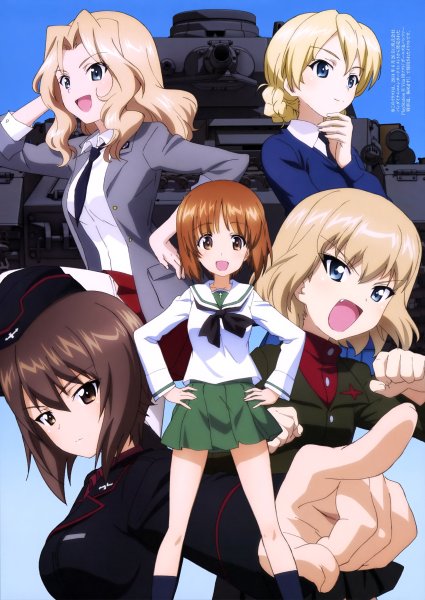 Girls und Panzer Михо и Кей