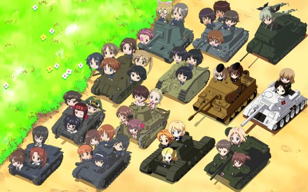 Аниме girls und Panzer команды