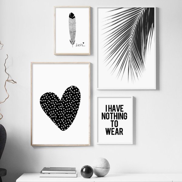 Постеры Эстетика черно белые