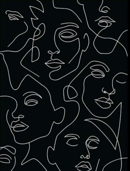 Черно белый коллаж