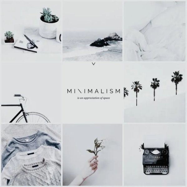 Черно белый коллаж