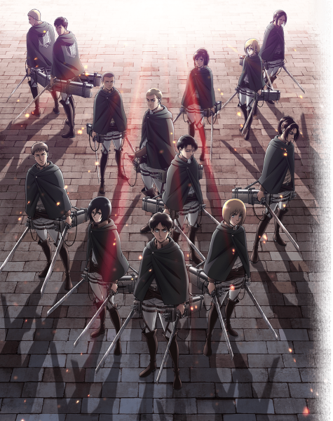 Атака титанов Леви Official Art