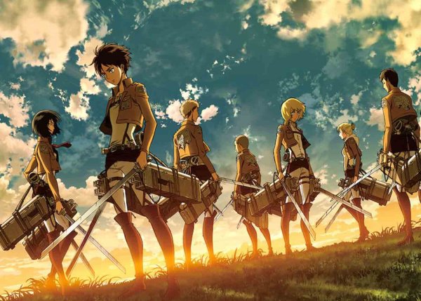 Атака титанов 1 сезон обложка