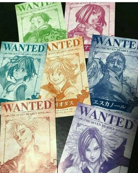 Семь смертных грехов плакаты розыска