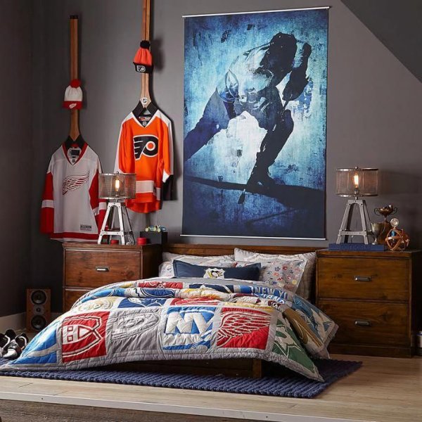 Комната в стиле хоккей