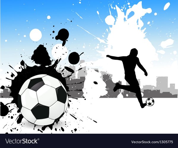 Футбольный фон в стиле ретро