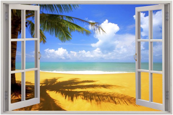 Вид из окна на море