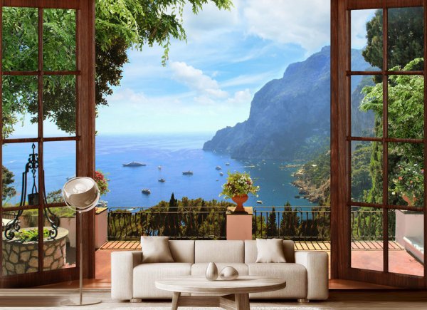 Красивый вид из окна