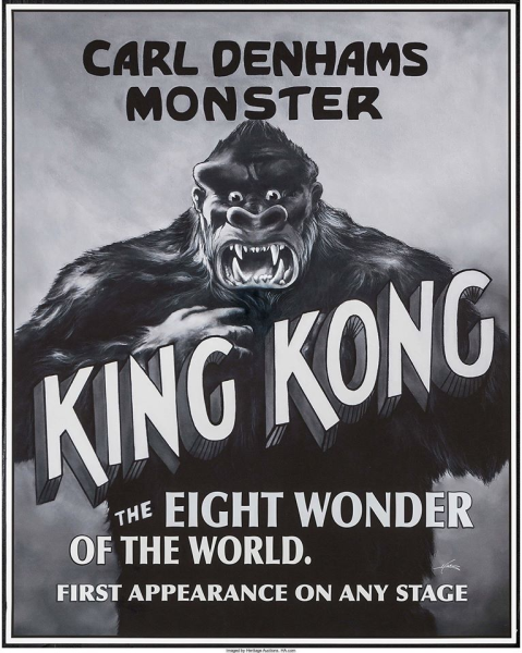 Кинопостер Кин Конг 1933