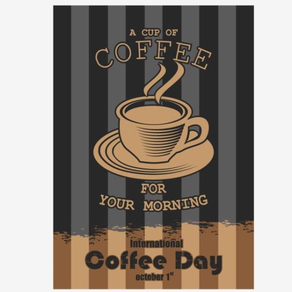 Плакат реклама кафе- кофейни