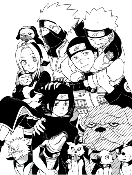 Наруто Манга команда 7