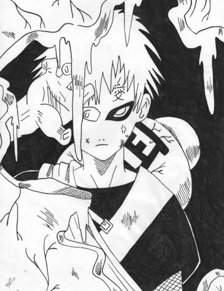 Аниме Манга Наруто Гаара