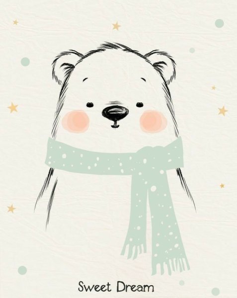 Милые медвежата для срисовки