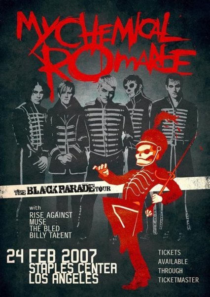 Группа my Chemical Romance плакат