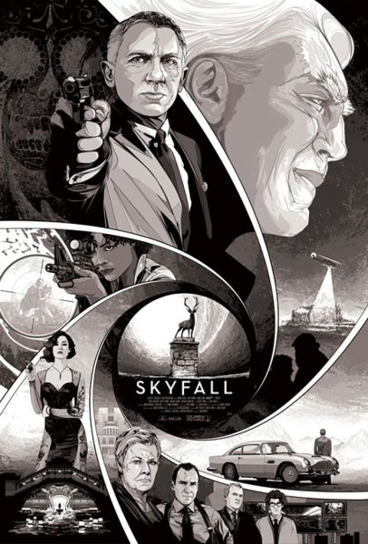 Джеймс Бонд Skyfall Постер