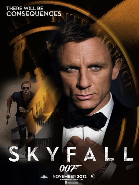 Джеймс Бонд Skyfall Постер