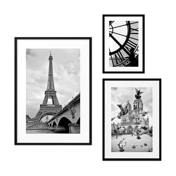 Черно-белые постеры для интерьера