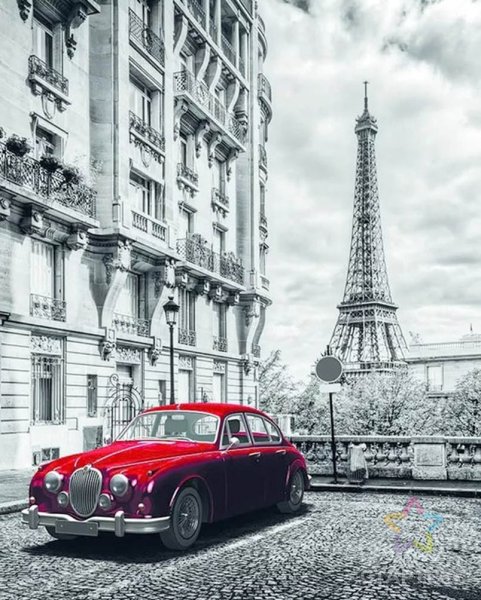 Париж Эйфелева башня чб