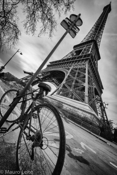 Черно белый Париж