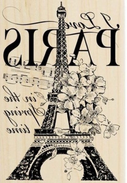 Винтажная надпись Париж