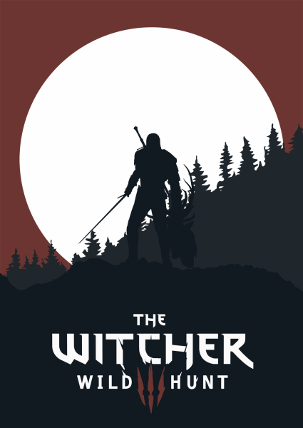 Постер а3 the Witcher