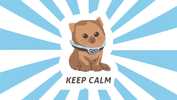 Плакат с котиком субнатика