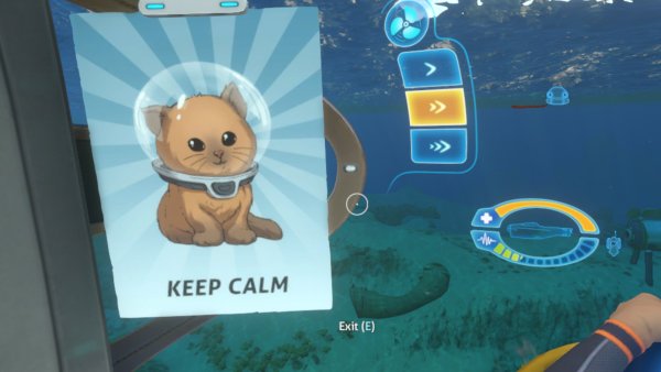 Keep Calm плакат Subnautica
