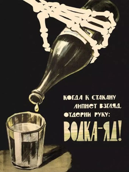 Плакат алкоголь