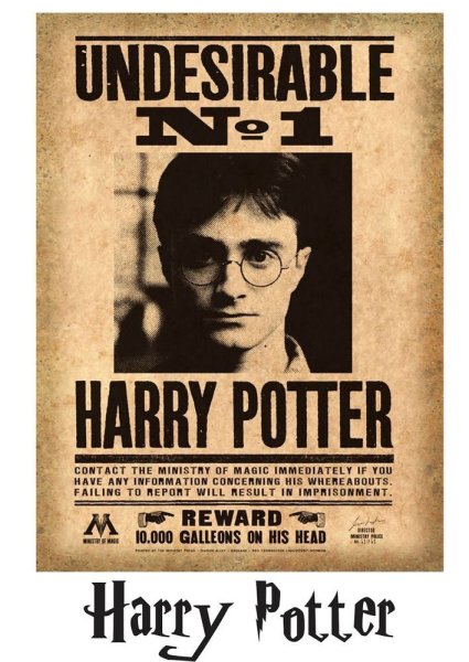 Постер Гарри Поттер wanted