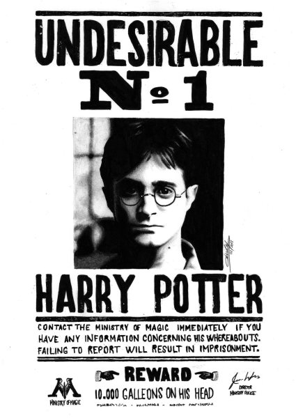 Гарри Поттер нежелательное лицо 1