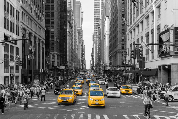 Бруклинский мост Нью-Йорк чб