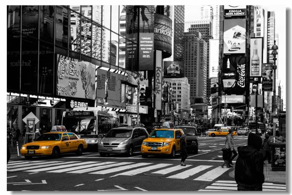 Нью-Йорк улицы черно белые