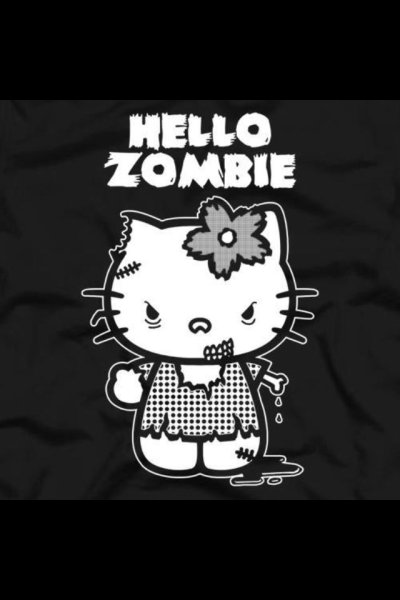 Плакаты с Хелло Китти черно белые