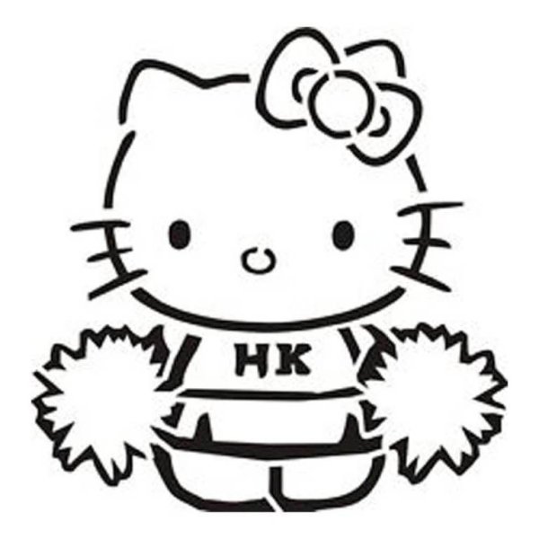 Hello Kitty трафарет