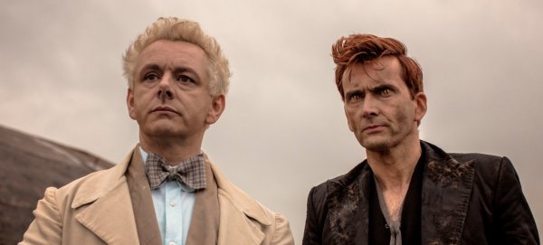 Благие знамения сериал Постер