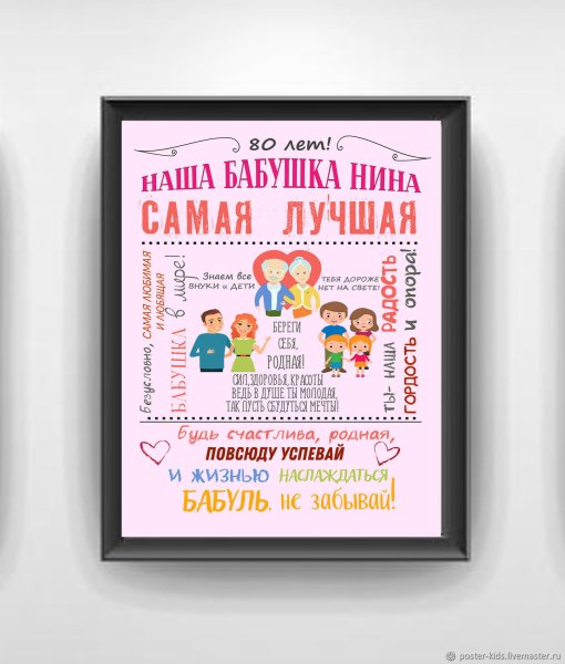 Постер с днем рождения