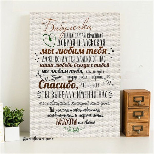 Постер маме на юбилей