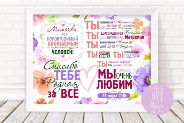 Постер для мамы