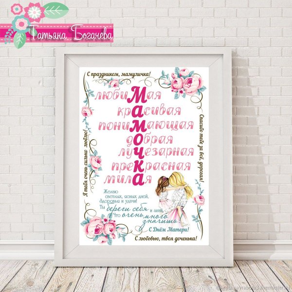 Постер для подруги на день рождения