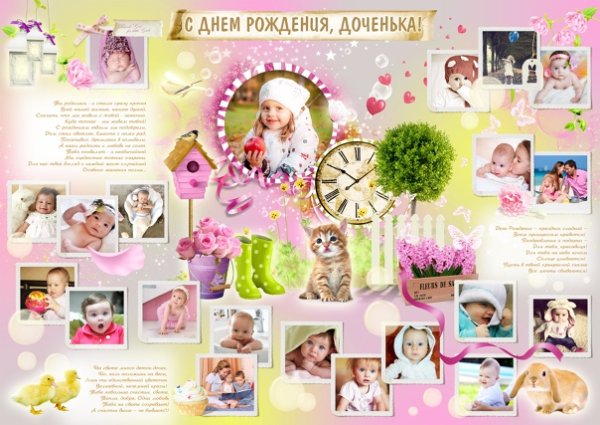 Постер с днем рождения