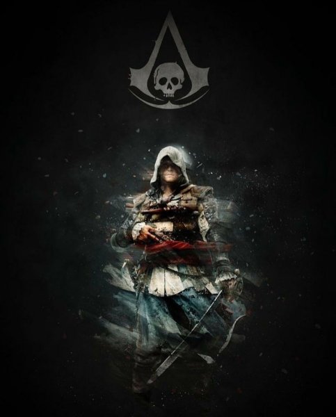 Ассасин Блэк флаг Постер