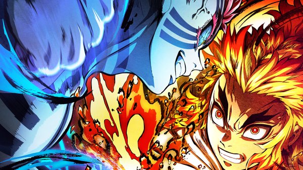 Клинок рассекающий демонов бесконечный поезд обложка