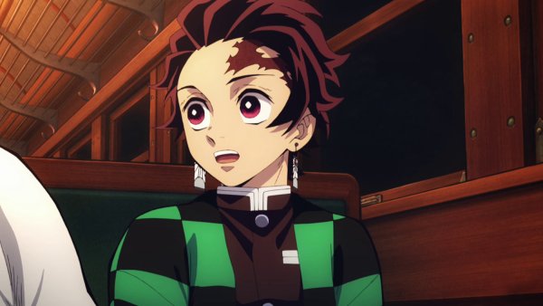 Аниме клинок рассекающий демонов поезд