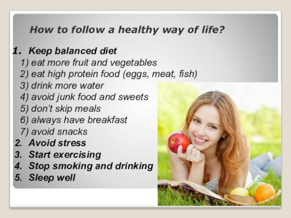 Плакат по английскому языку здоровый образ жизни