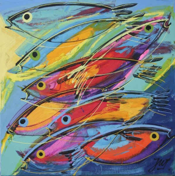 Модульная картина рыбалка