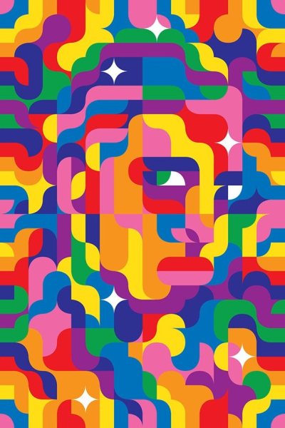 Разноцветные постеры