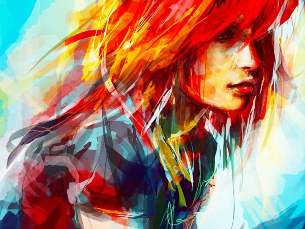 Мотоцикл в стиле поп арт