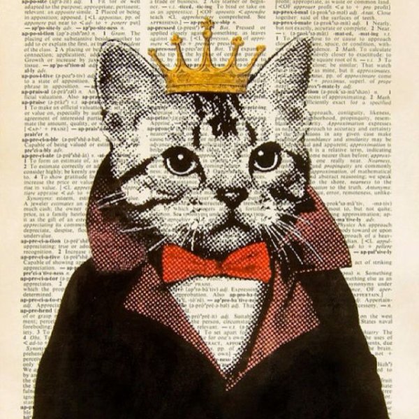 Кот царь арт