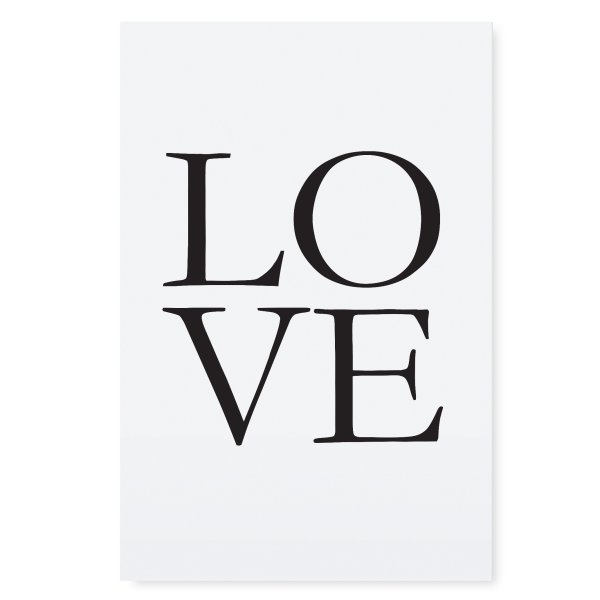 Постер с надписью Love