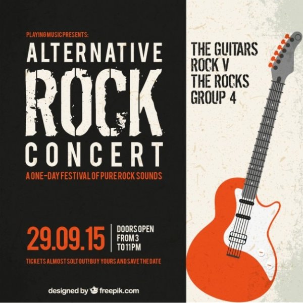 Rock Concert Flyer PSD